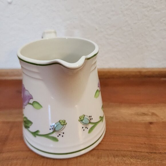 Villeroy Boch Amapola Creamer Pitcher 3.25" W.Germany poppies artistic floral 80 - Picture 2 of 11